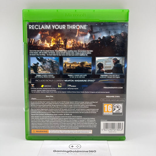 Final Fantasy XV Day One Edition XBOX ONE Completo COME NUOVO Multilingua