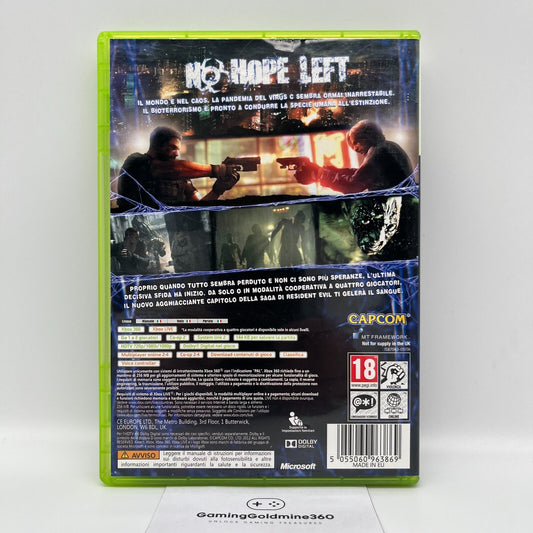 Resident Evil 6 Xbox 360 Italiano Completo con Manuale PAL Capcom Microsoft