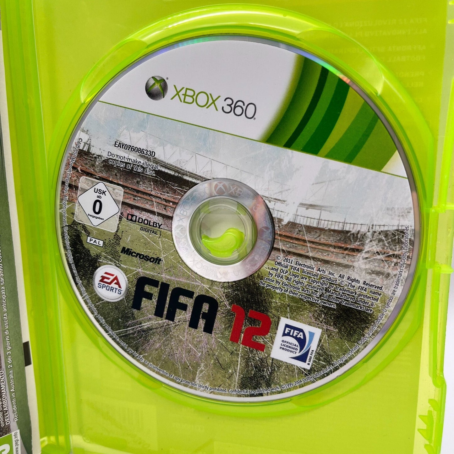 FIFA 12 Xbox 360 Italiano Completo con Manuale PAL EA Sports Microsoft Calcio