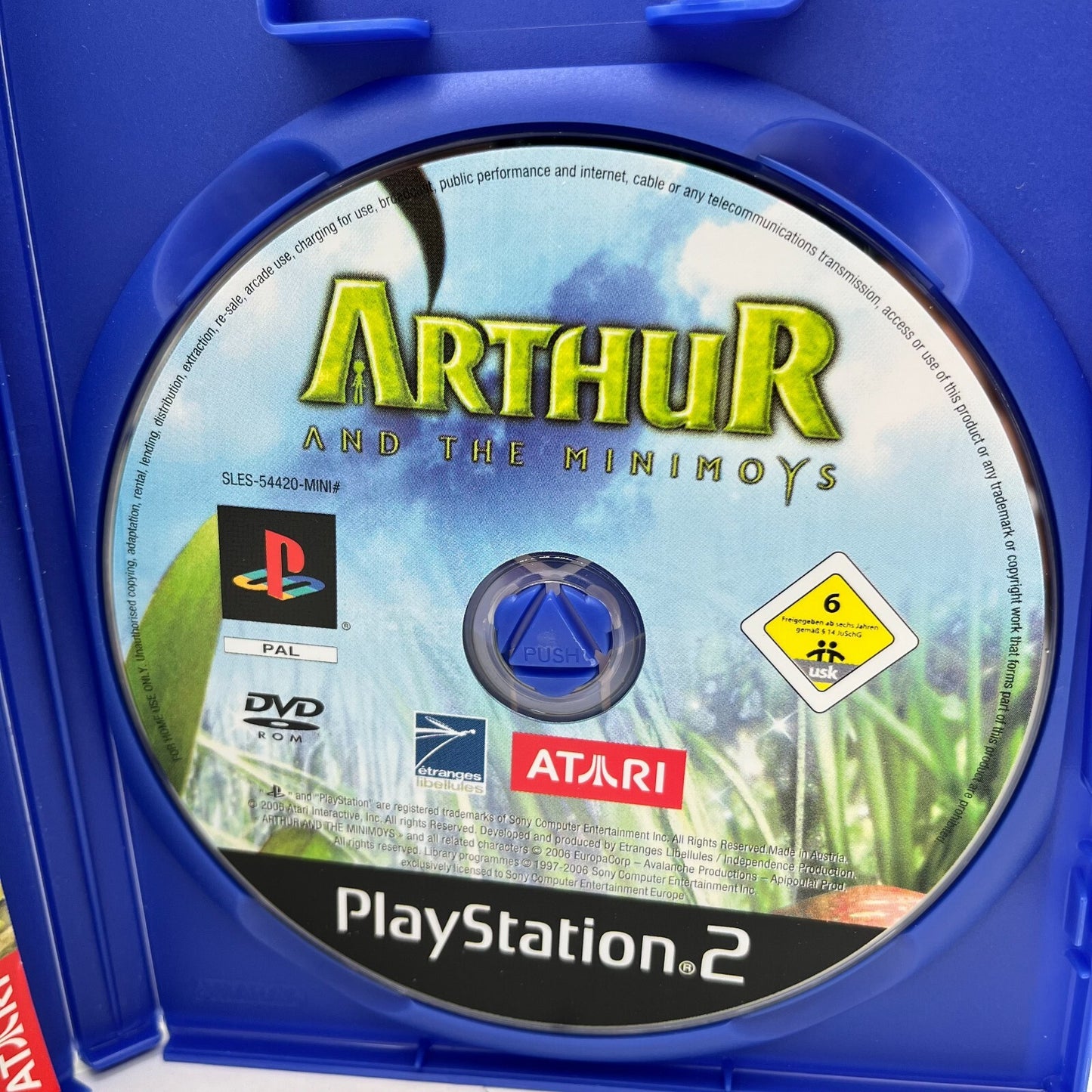 ARTHUR E il Popolo dei Minimei PS2 Italiano Completo PAL Atari Sony PlayStation2