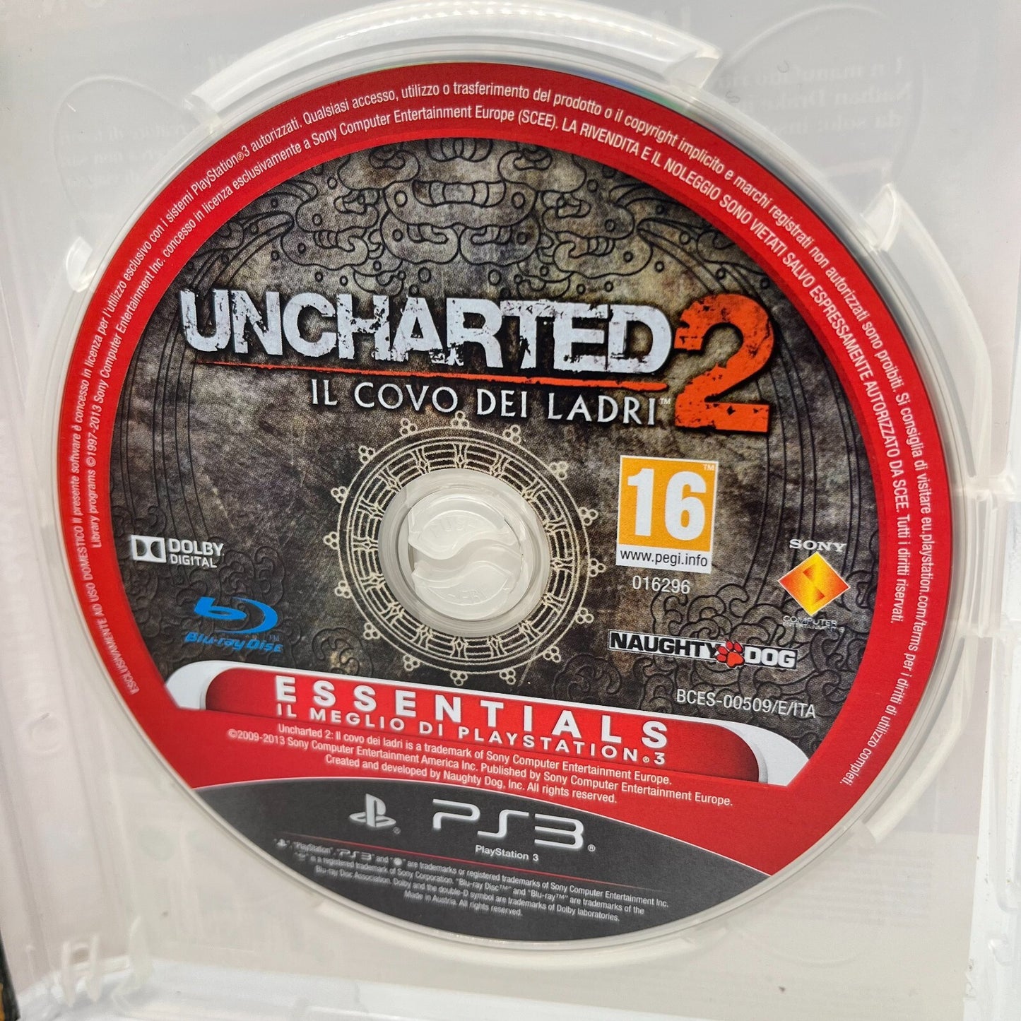 UNCHARTED 2 il Covo dei Ladri PS3 Italiano Completo PAL Gioco Sony PlayStation 3