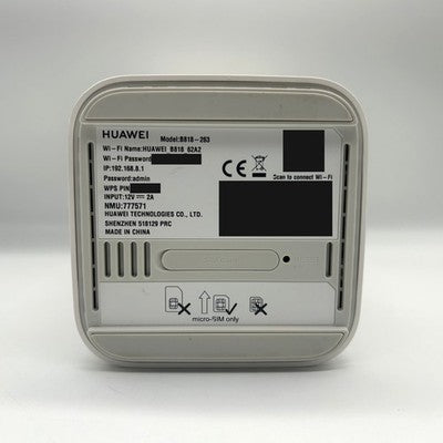 Huawei B818-263 Router 4G LTE Cat19 WiFi AC Completo di Scatola Funzionante