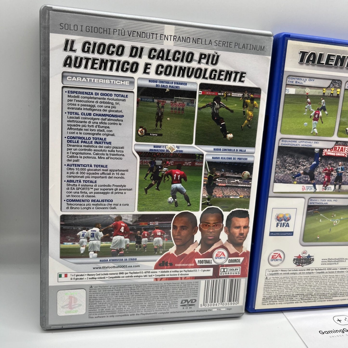 FIFA 2003 + 2004 + 2005 PS2 Italiano Completi EA Sony PlayStation 2 OTTIMI