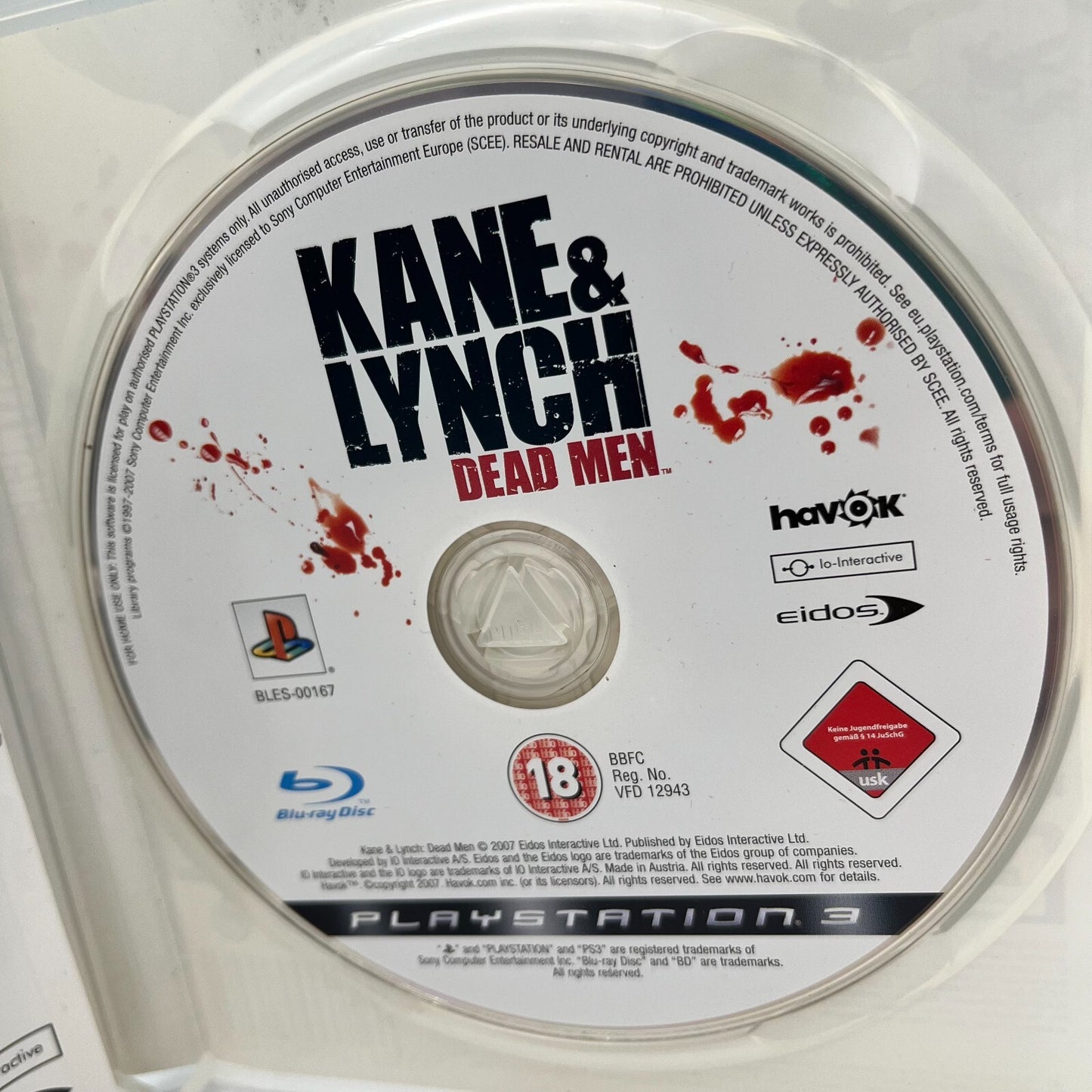 KANE & LYNCH Dead Men + 2 Dog Days PS3 Italiano Completo PAL Eidos PlayStation 3