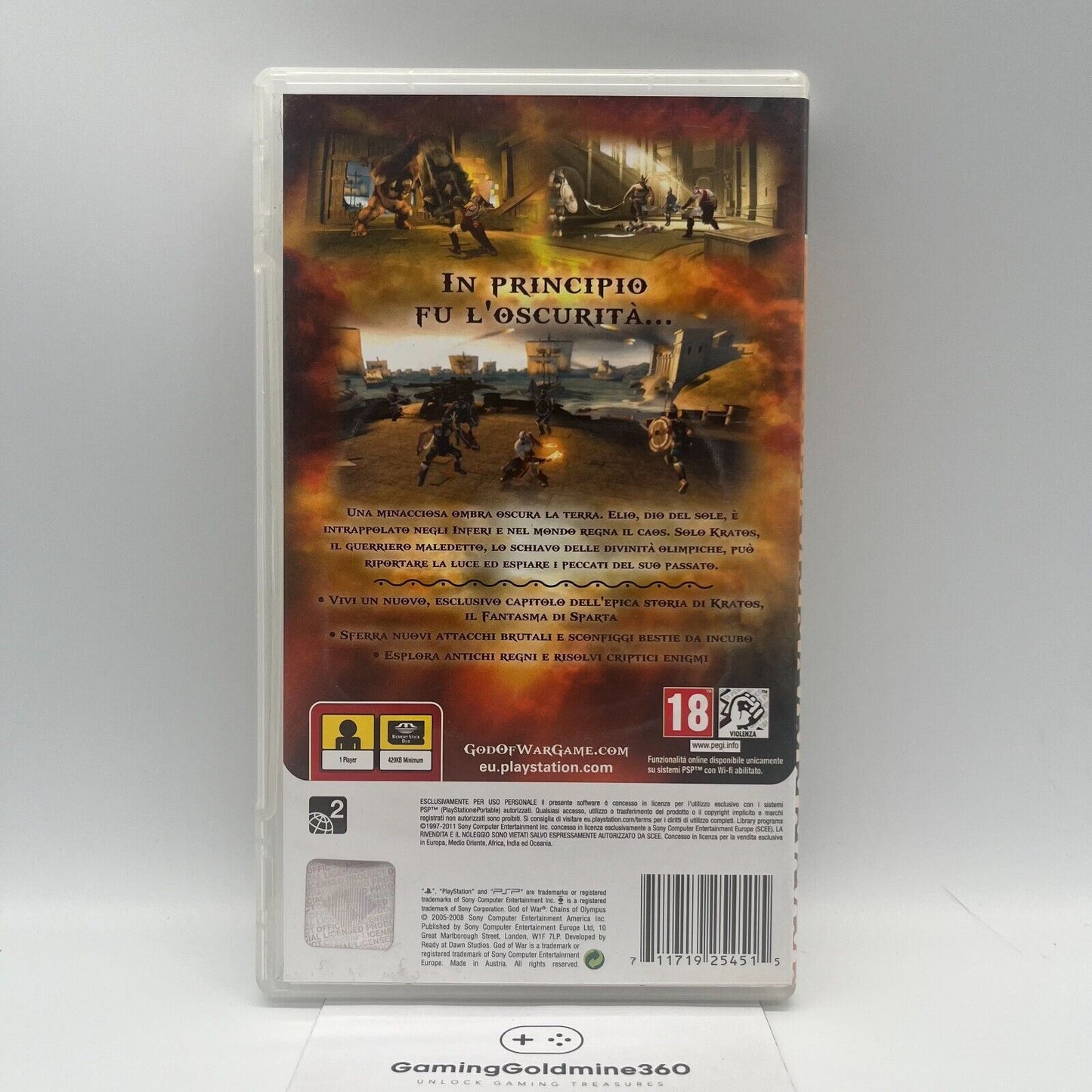 GOD OF WAR: Chains of Olympus - PSP PlayStation Portable