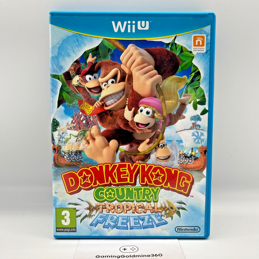 DOKEY KONG Country Tropical Freeze Nintendo Wii U ITALIANO Completo con Manuale