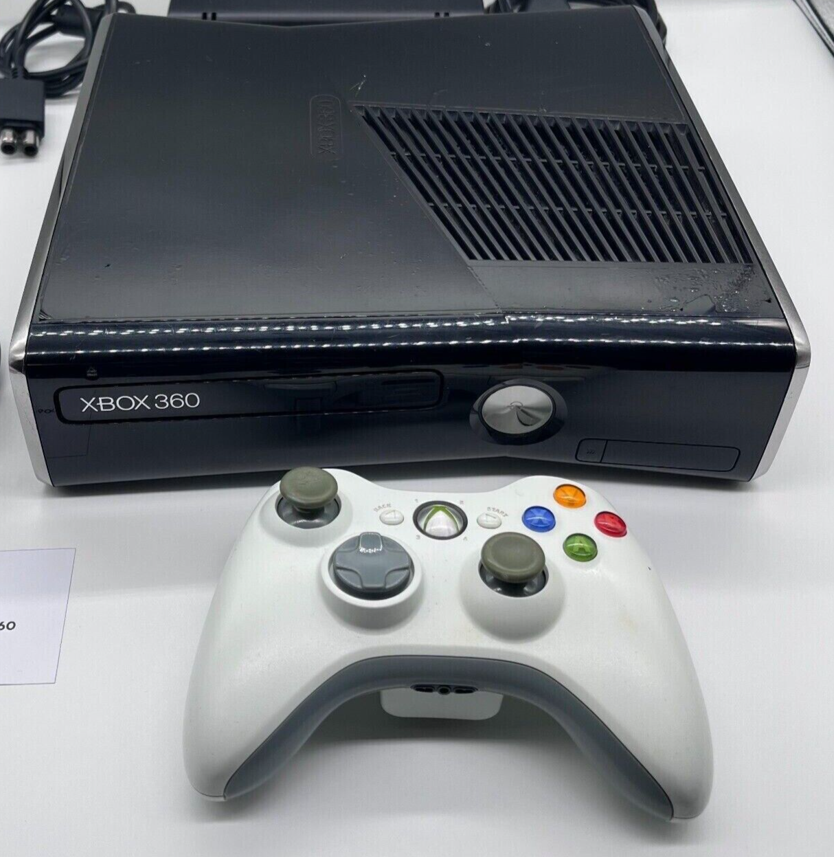 Xbox 360 Slim 250GB COMPLETA con Cavi e Controller Console Microsoft Xbox360