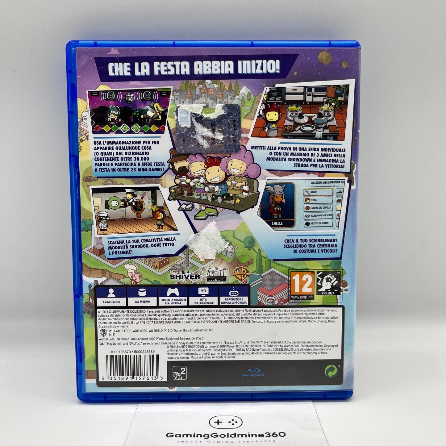 ScribbleNauts Showdown PS4 Italiano Warner Bros Sony PlayStation 4 Ottime Condiz
