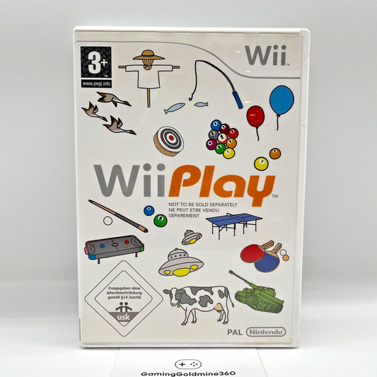 Wii Play Nintendo Italiano Completo con Manuale Videogioco Sport Bambini OTTIMO
