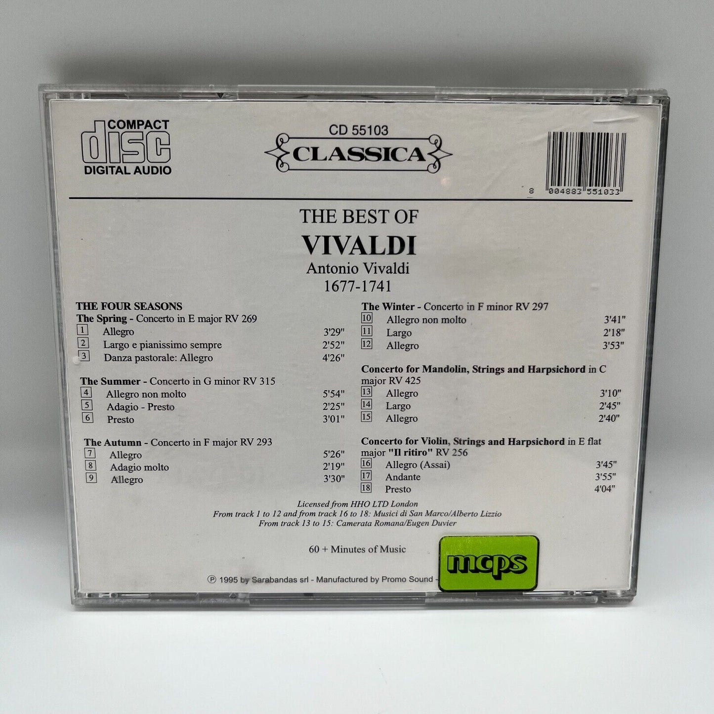 The Best Of Vivaldi CD - Antonio Vivaldi - Musica Classica