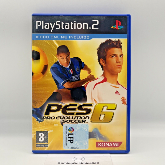 PES 6 Pro Evolution Soccer PS2 PAL Multilingua Completo Sony PlayStation 2 NUOVO