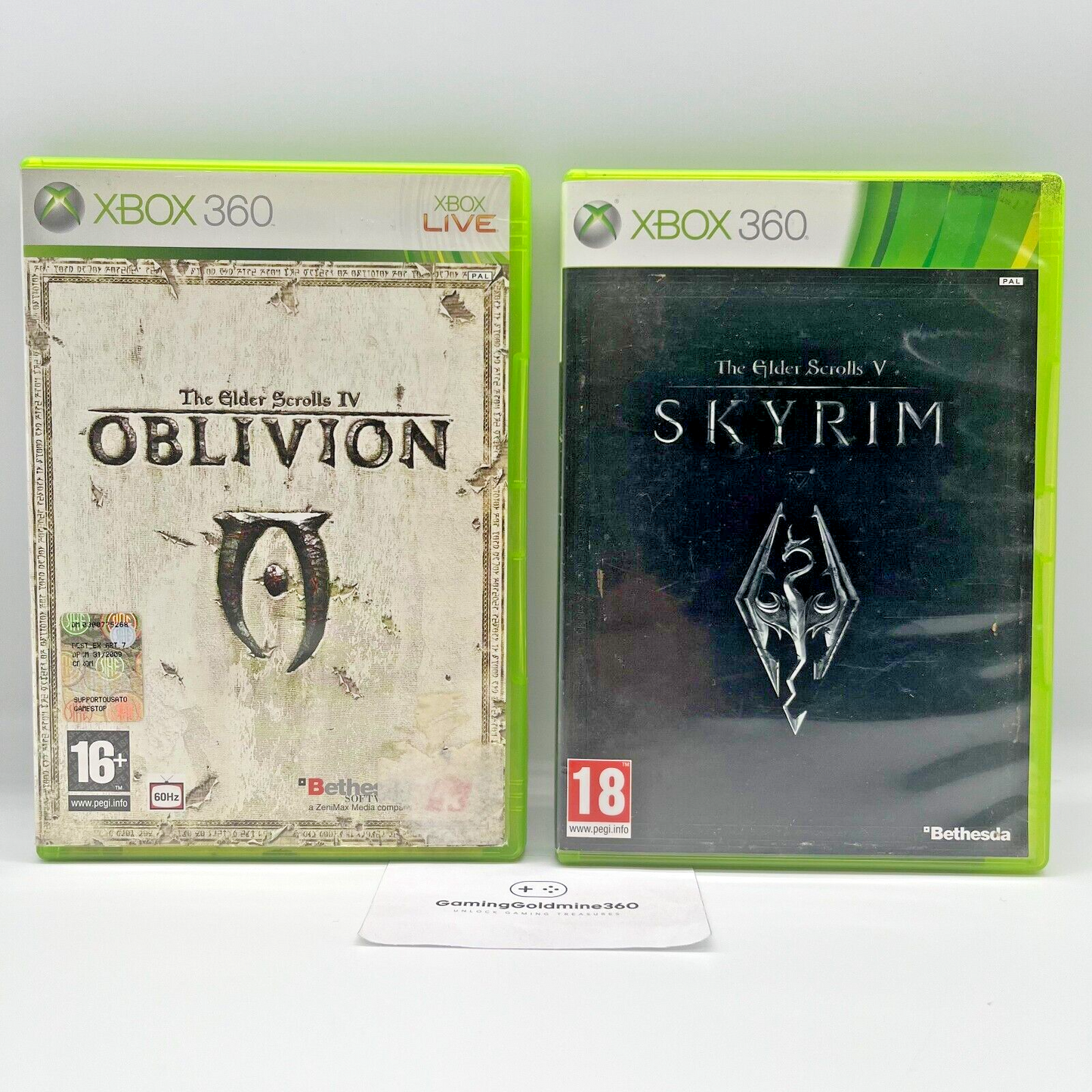 The Elder Scrolls IV OBLIVION + V SKYRIM - Xbox 360