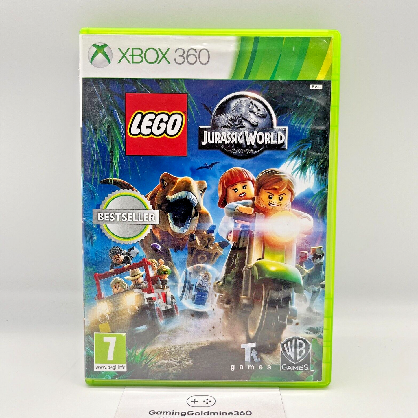 Lego Jurassic World Xbox 360 Italiano Completo con Manuale WB Microsoft OTTIMO