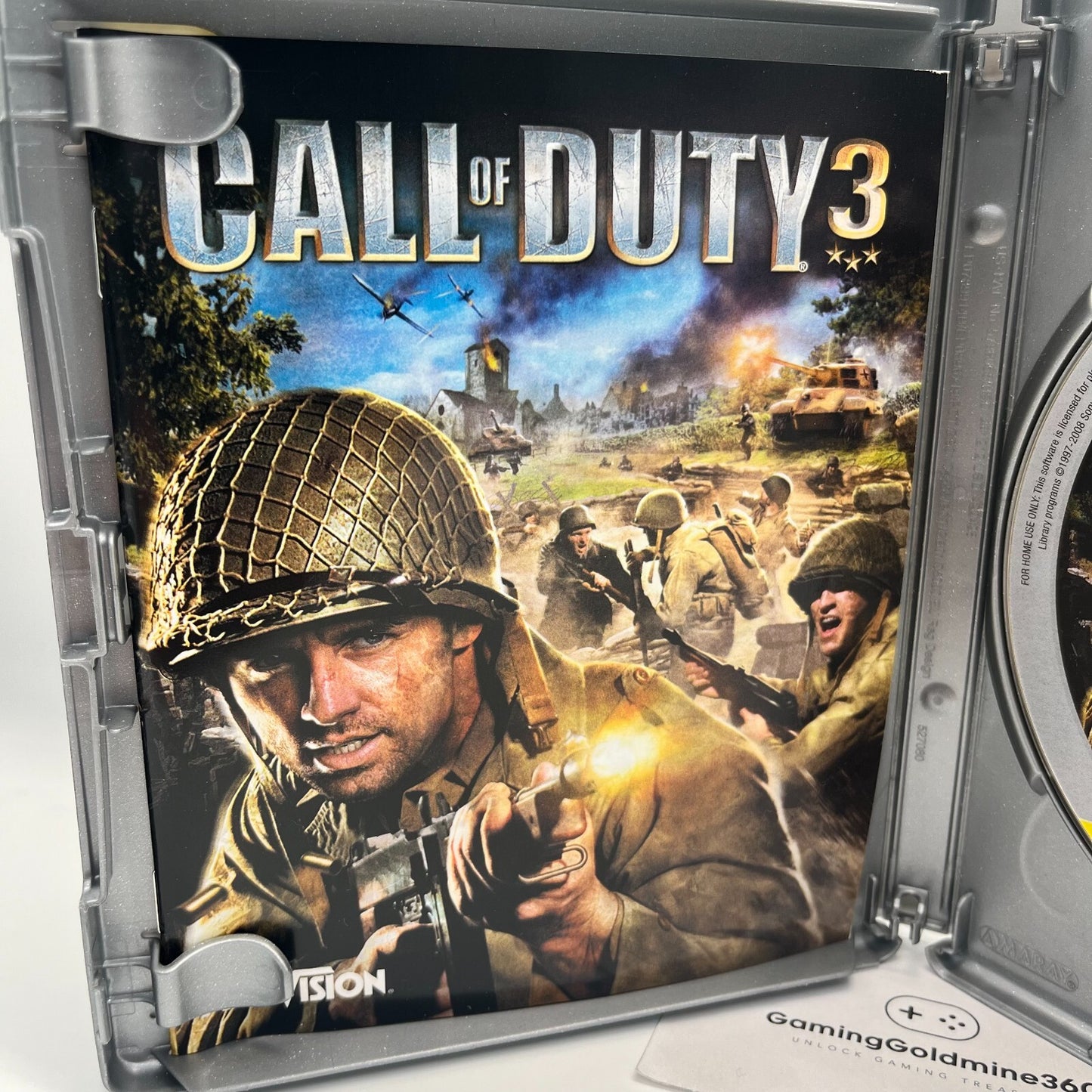 Call of Duty 3 PS3 Italiano Completo Manuale PAL Activision Sony PlayStation 3