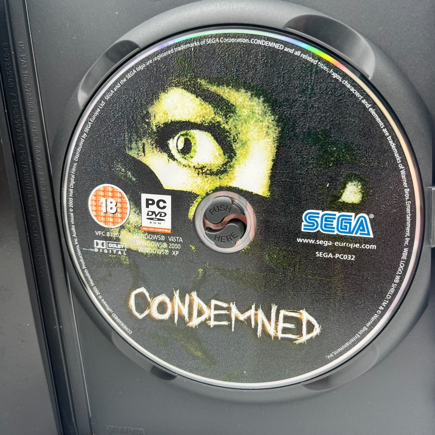 Condemned PC DVD-Rom Italiano Completo con Manuale COME NUOVO Sega Microsoft