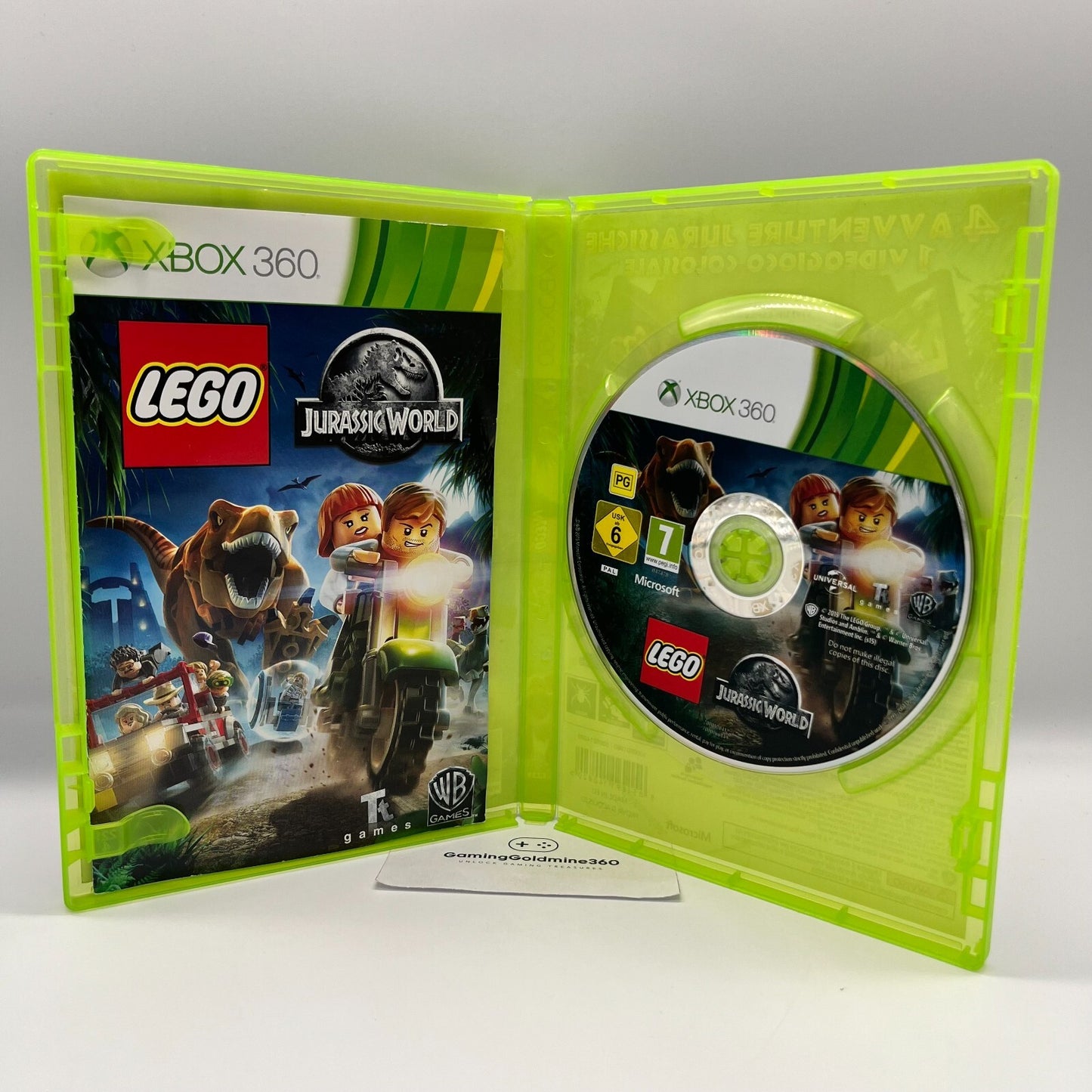 Lego Jurassic World Xbox 360 Italiano Completo con Manuale WB Microsoft OTTIMO