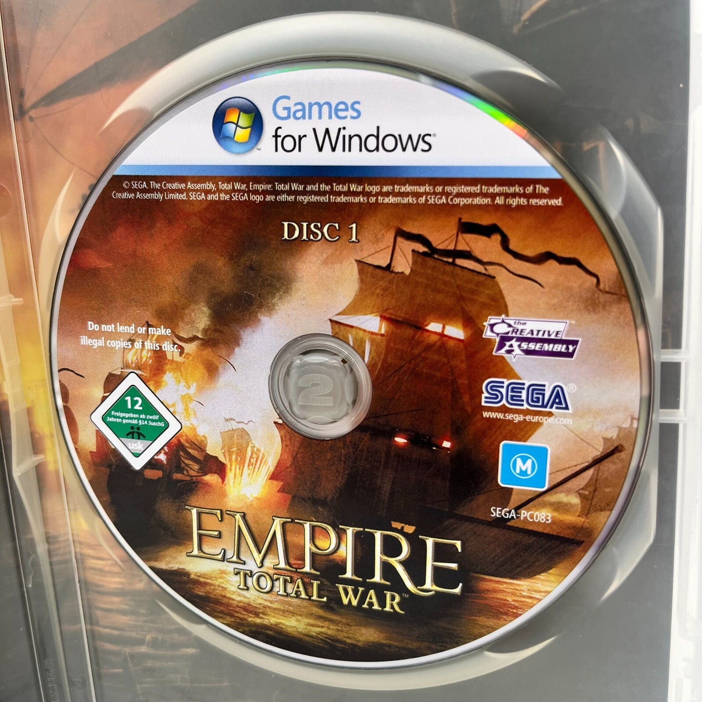 EMPIRE Total War PC DVD Italiano Games for Windows COMPLETO Sega Ottime Condizio