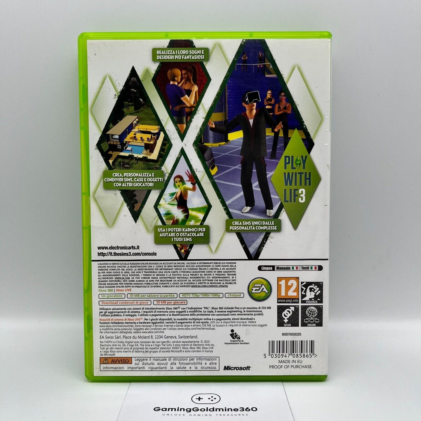 The Sims 3 - Xbox 360 (senza manuale)