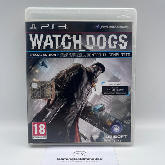 WATCH DOGS PS3 Italiano PAL Completo con Libretto Ubisoft Sony PlayStation 3 NEW