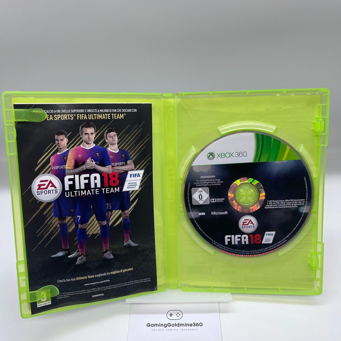 FIFA 18 (2018) Xbox 360 Italiano PAL Completo RARO! EA Sports Microsoft Xbox360
