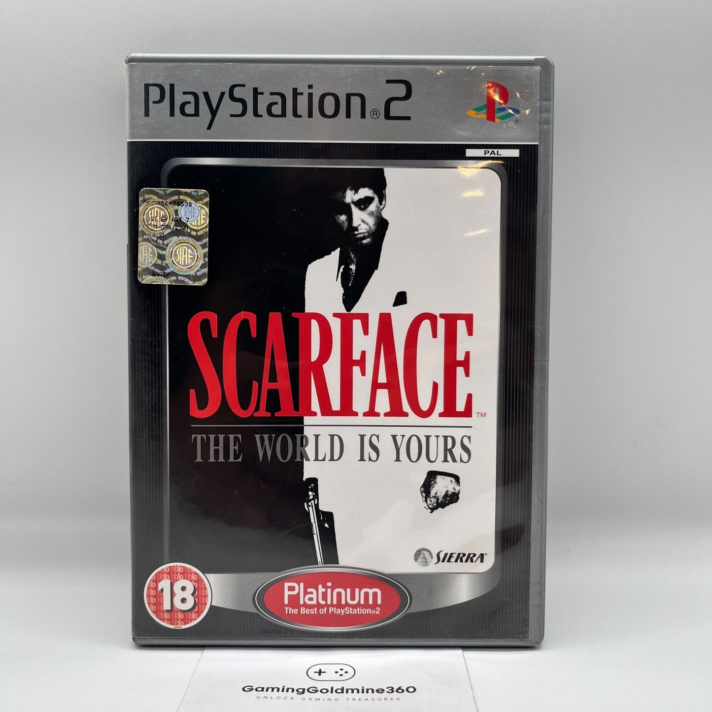 SCARFACE: The World is Yours PS2 Sierra Sony PlayStation 2 PAL no manuale OTTIMO