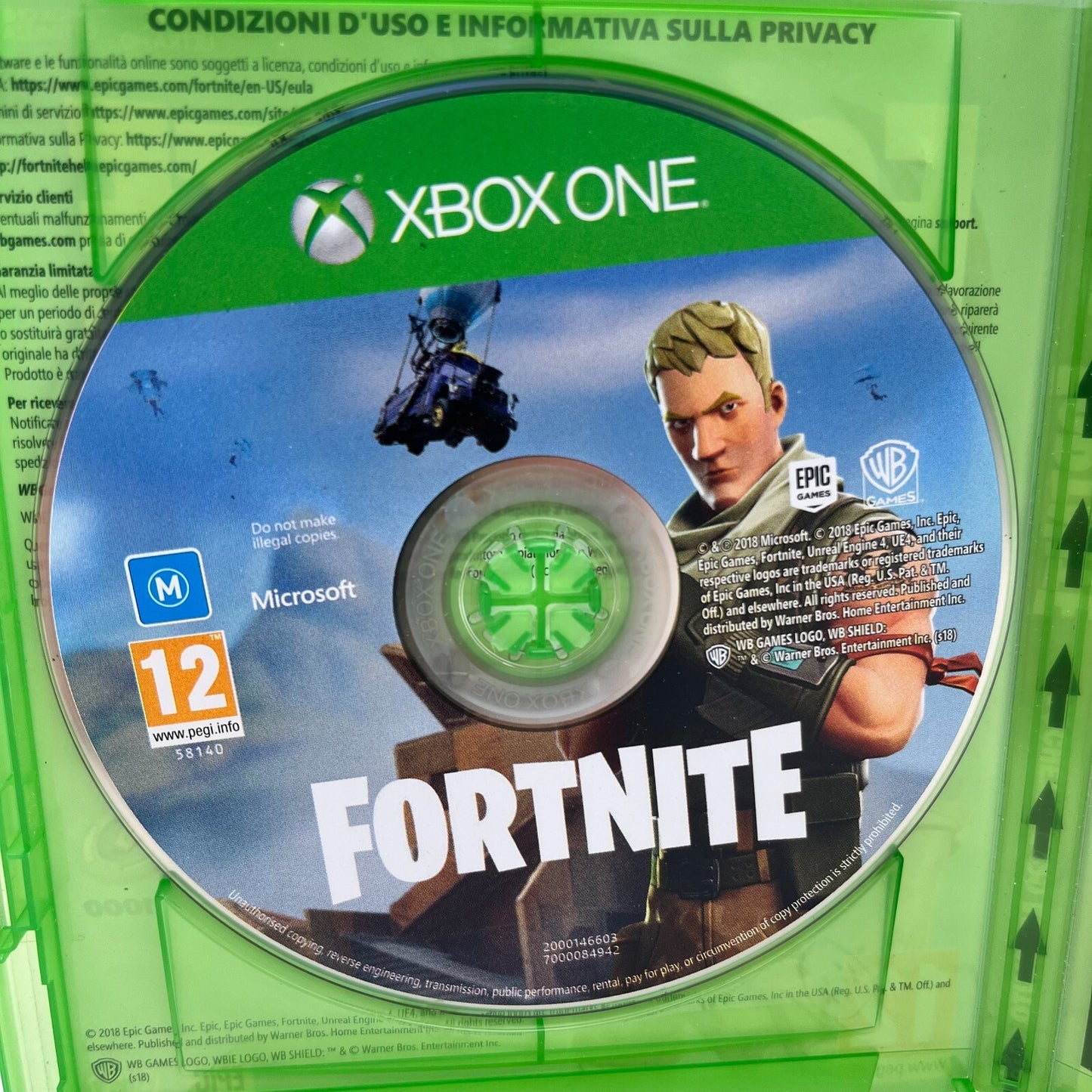 FORTNITE Pacchetto Zero Assoluto Xbox One Italiano Completo Epic Warner RARO!