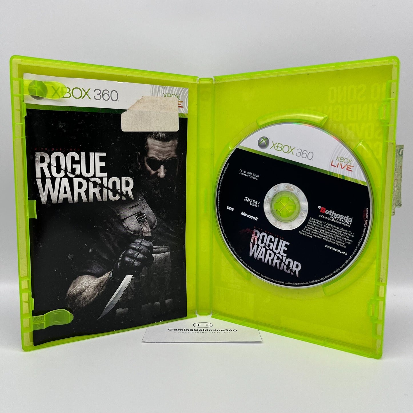 Rogue Warrior Xbox 360 Italiano Completo con Manuale PAL Bethesda Microsoft