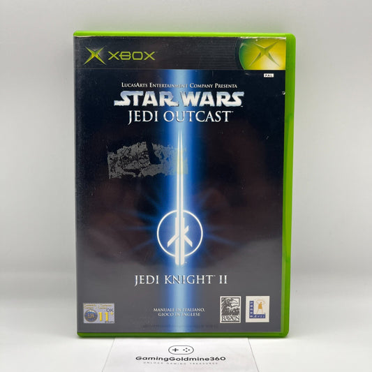 STAR WARS Jedi Outcast XBOX Italiano Completo Manuale PAL LucasArts Microsoft