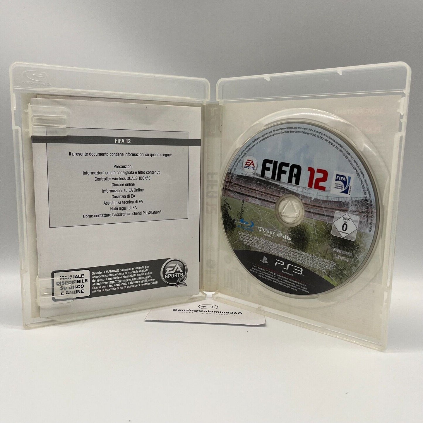 FIFA 12 2012 PS3 Italiano Completo Manuale EA Sony PlayStation 3 Gioco Calcio