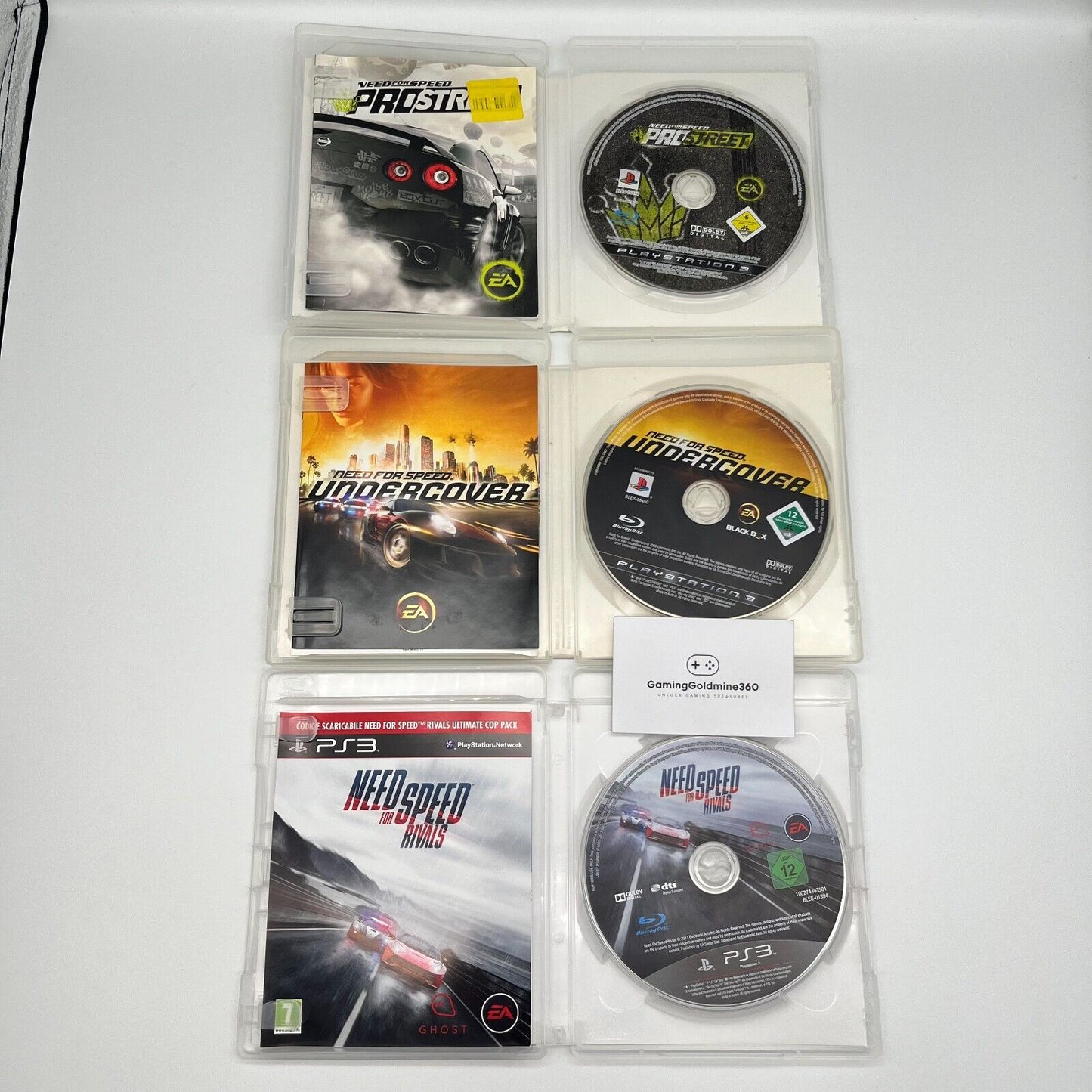 NEED FOR SPEED Pro Street, Undercover, Rivals - PlayStation 3