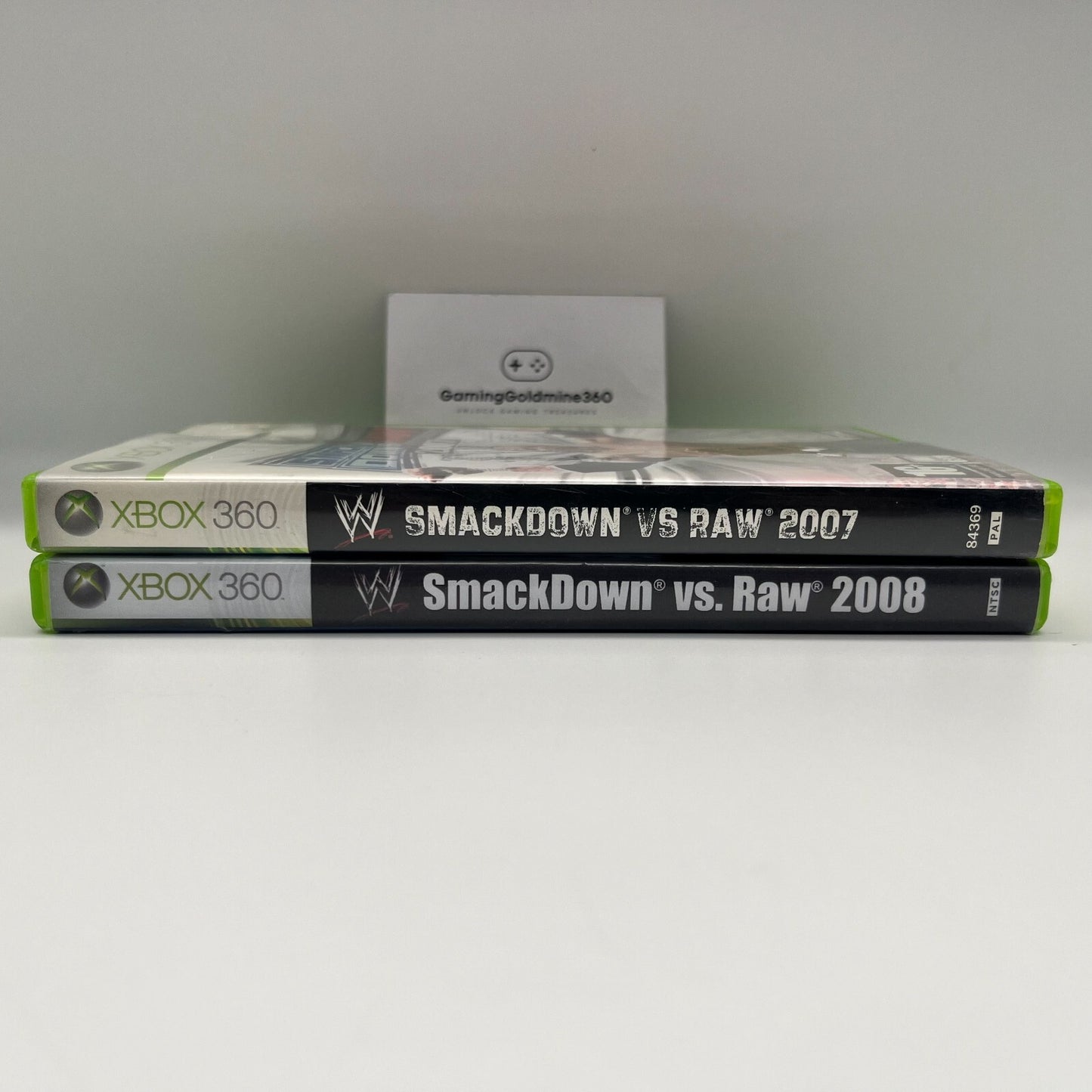 WWE Smackdown vs Raw 2007 + 2008 (cover reprint) Xbox 360 Italiano Completi PAL