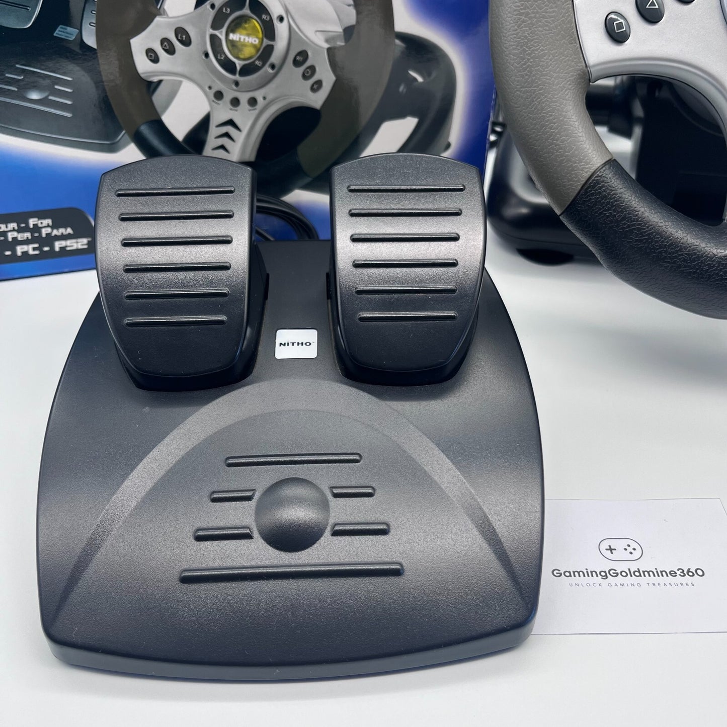 NITHO PS3 Drive Pro Volante e Pedaliera Completa per PS2/PS3/PC PlayStation 2 3