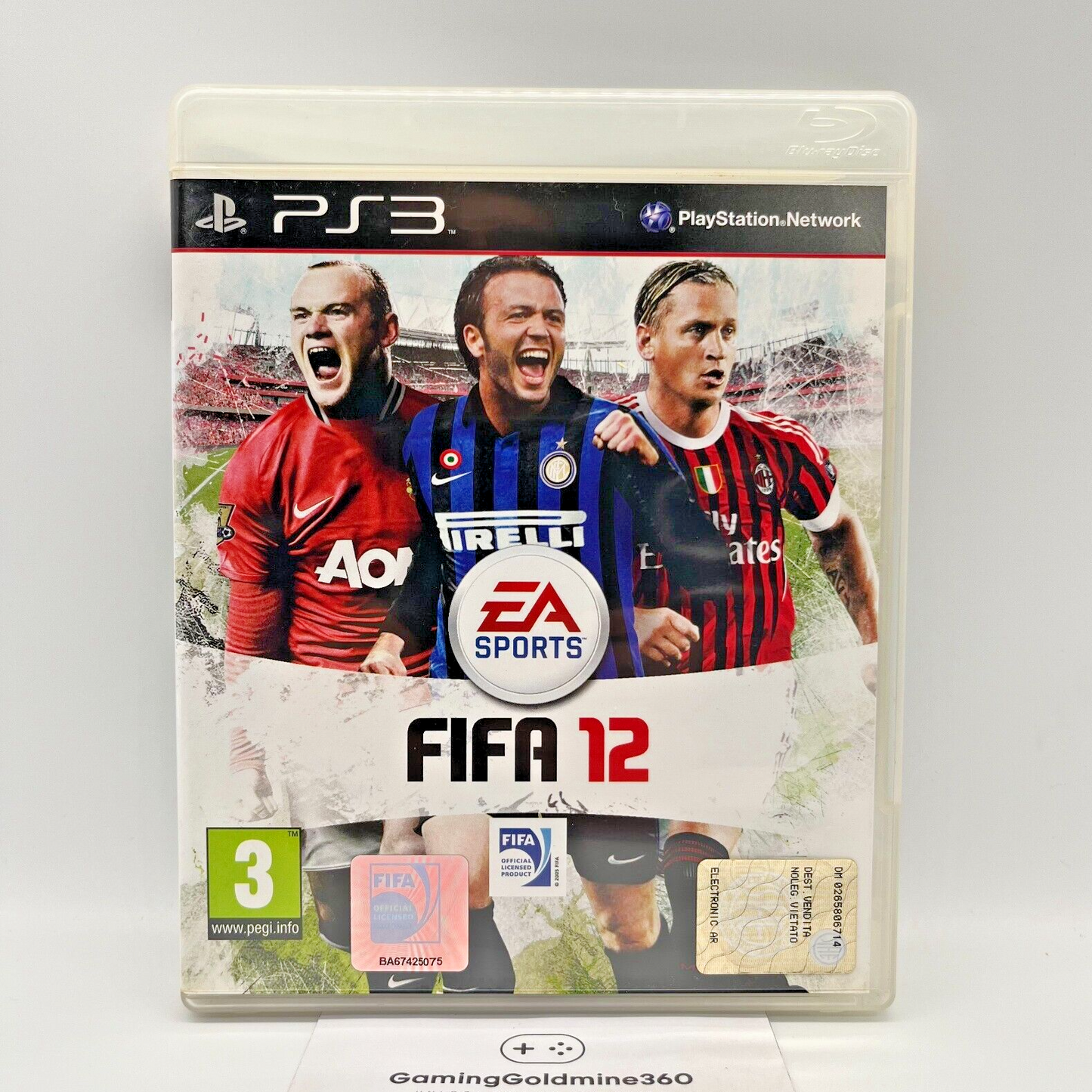 FIFA 12 2012 PS3 Italiano Completo Manuale EA Sony PlayStation 3 Gioco Calcio