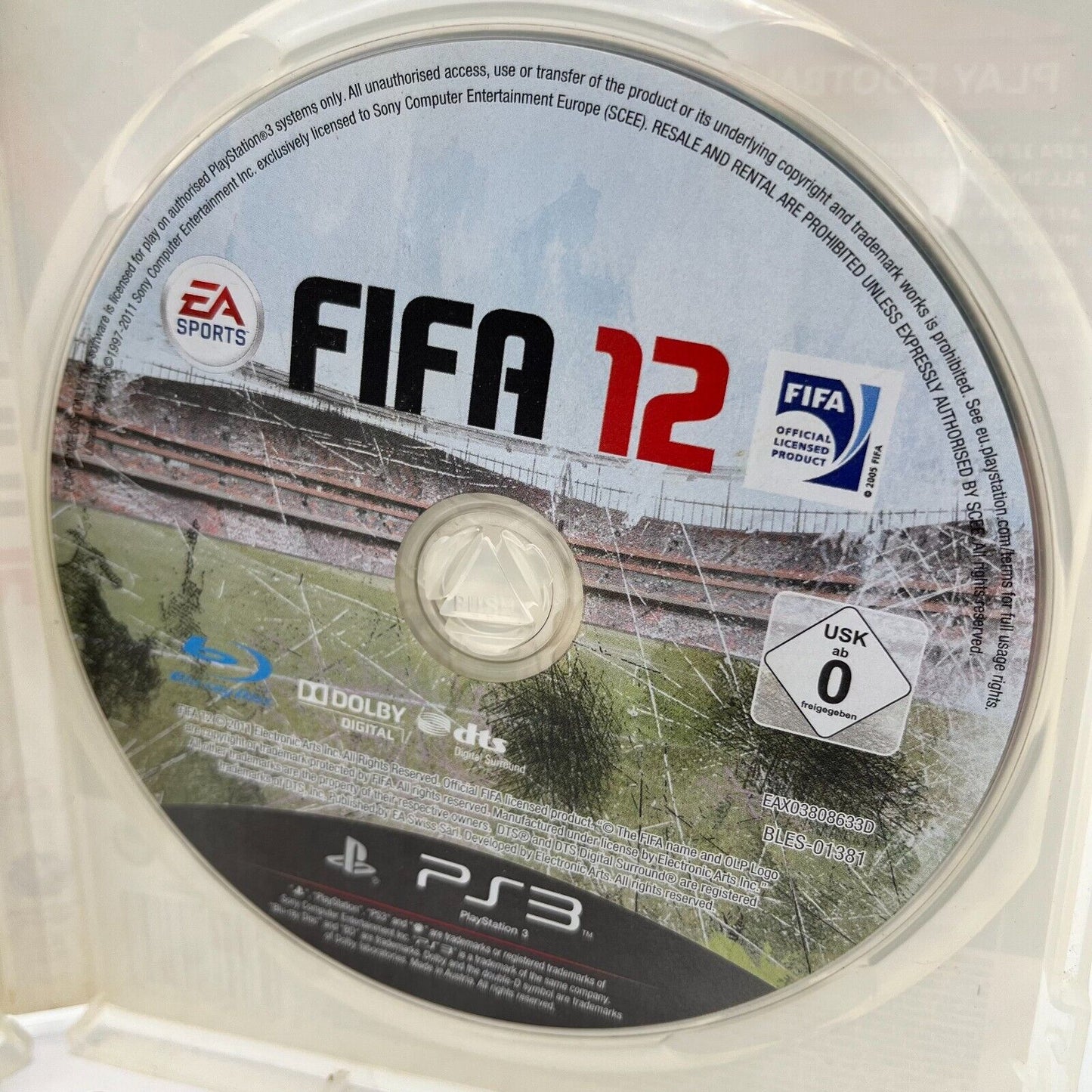 FIFA 12 2012 PS3 Italiano Completo Manuale EA Sony PlayStation 3 Gioco Calcio