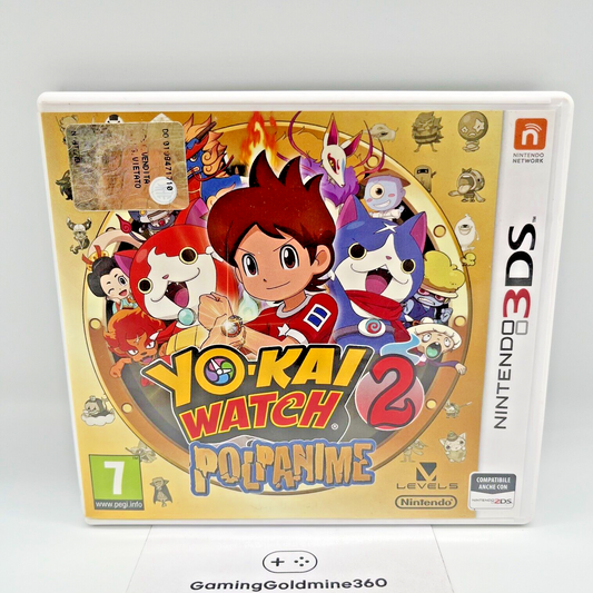 Yo-Kai Watch 2 Polpanime Nintendo 3DS Italiano Completo con Manuale COME NUOVO