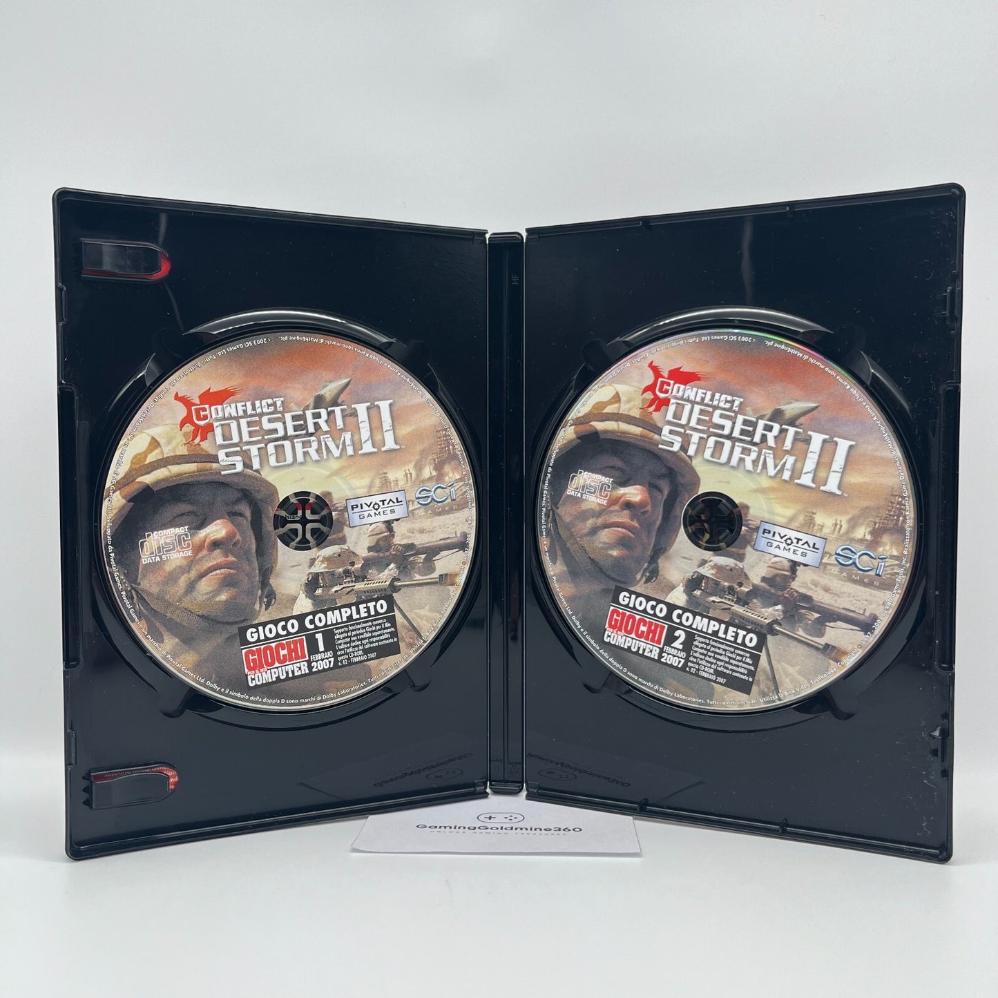 Conflict DESERT STORM II 2 PC CD-ROM Italiano Completo Gioco Computer Pivotal