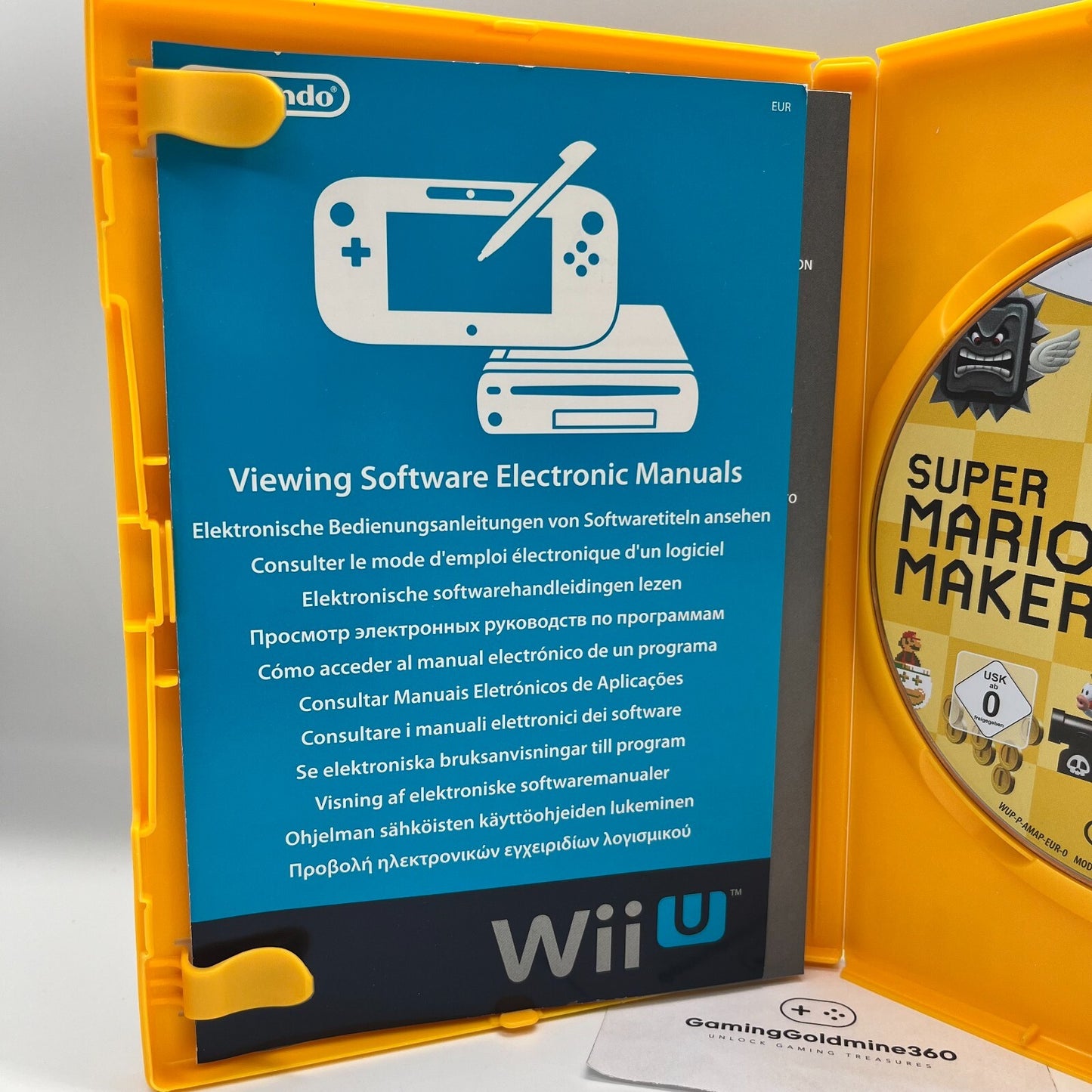 Super Mario Maker Nintendo Wii U Italiano Completo con Manuale PAL COME NUOVO