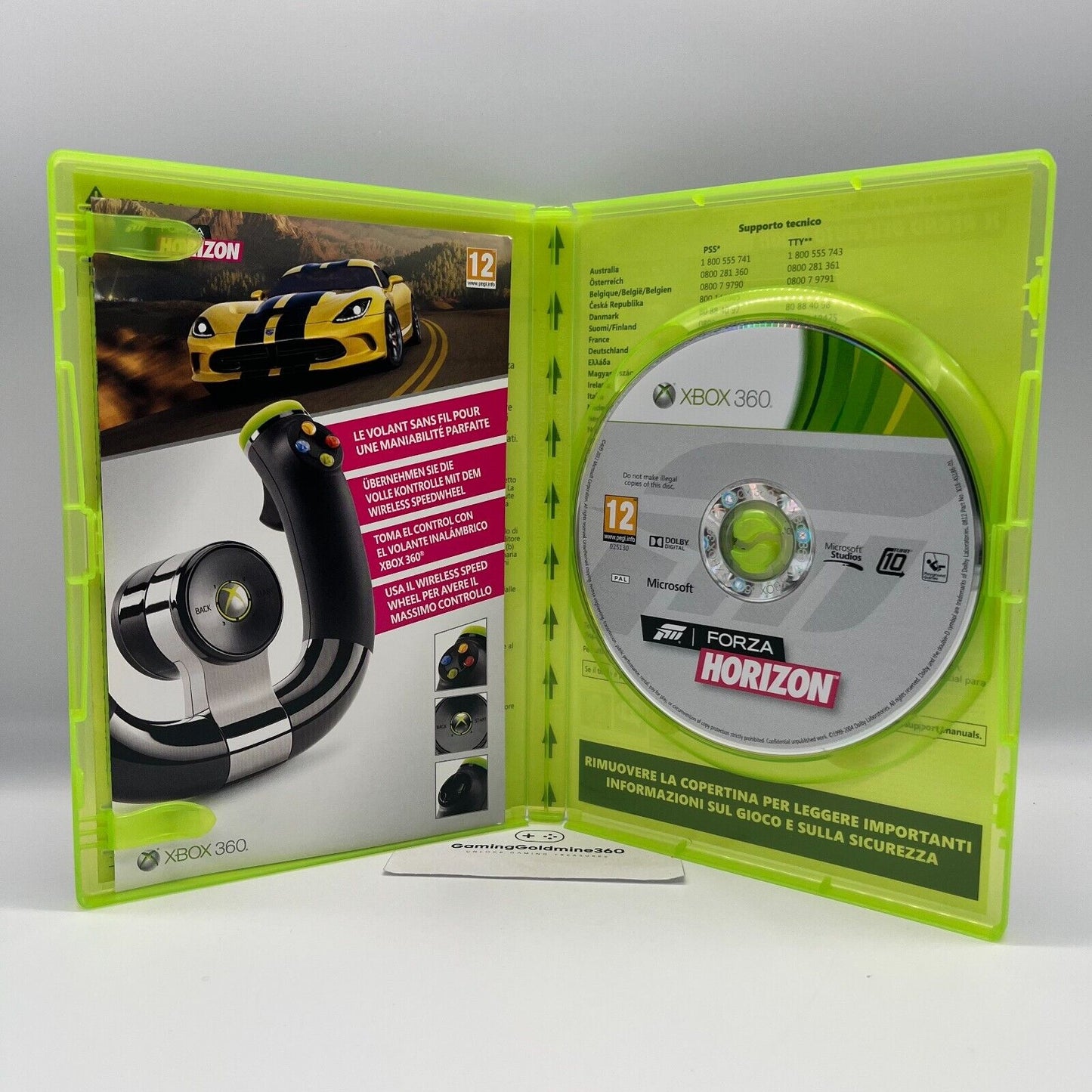 Forza Horizon Xbox 360 Italiano Completo PAL Microsoft Videogioco Corse Auto TOP