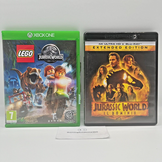 LEGO Jurassic World + Jurassic World il Dominio Film 4K Ultra HD BluRay · Xbox One