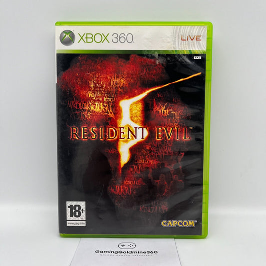 Resident Evil 5 Xbox 360 Italiano Completo con Manuale PAL Capcom Microsoft TOP