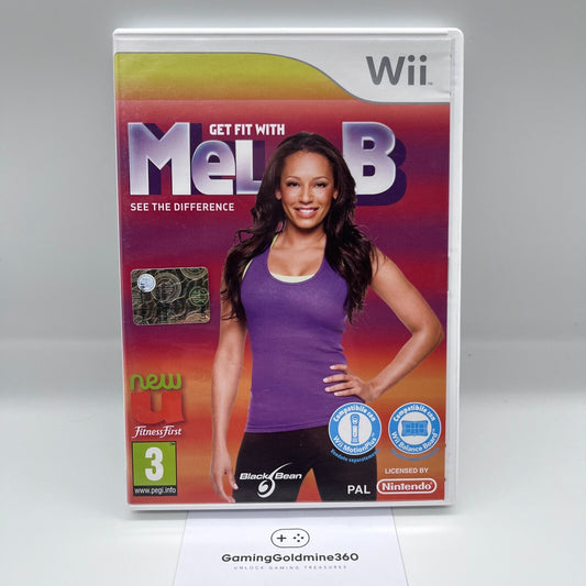 Get Fit with Mel B Nintendo Wii Italiano PAL Completo con Manuale COME NUOVO