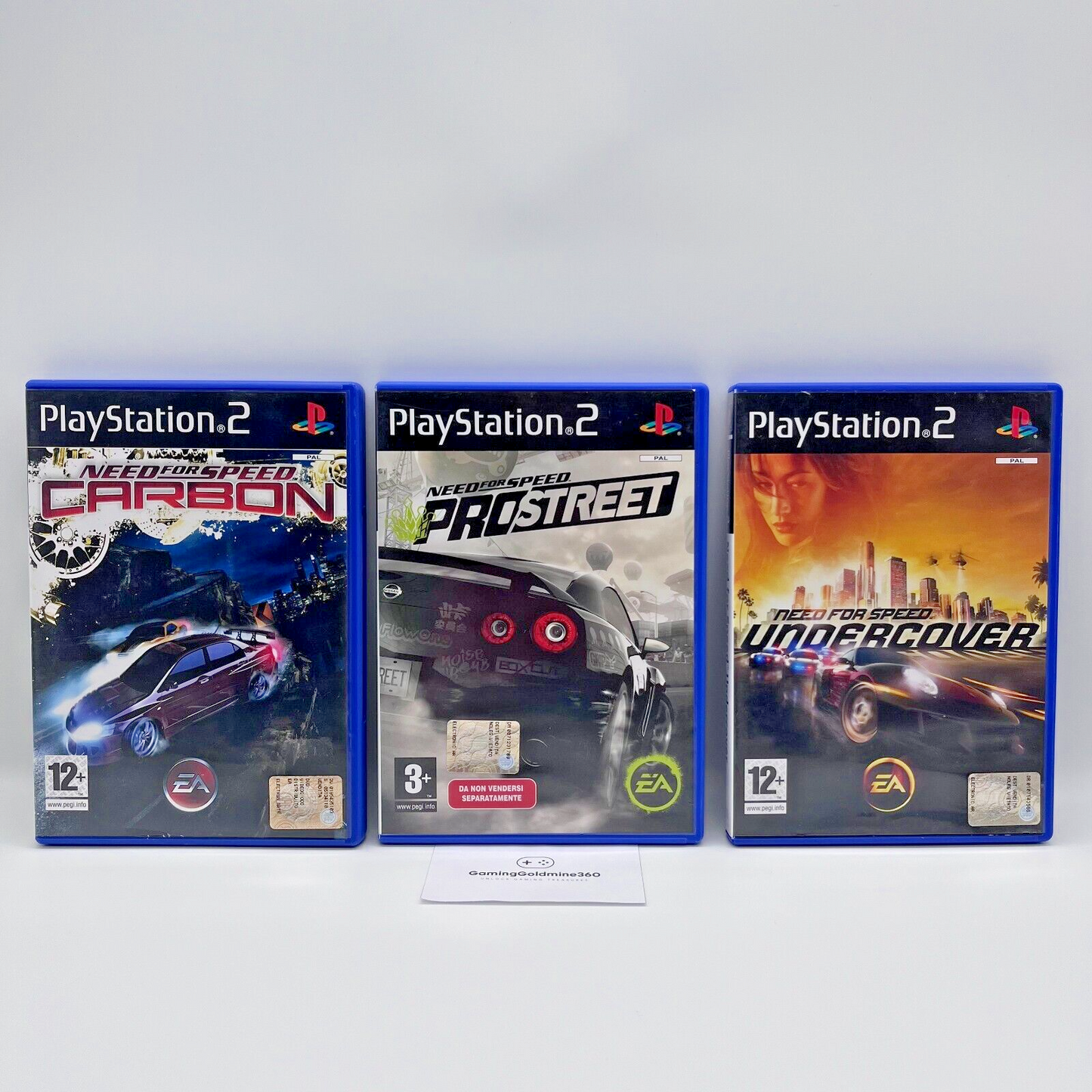 NEED FOR SPEED Carbon + Pro Street + Undercover - PlayStation 2