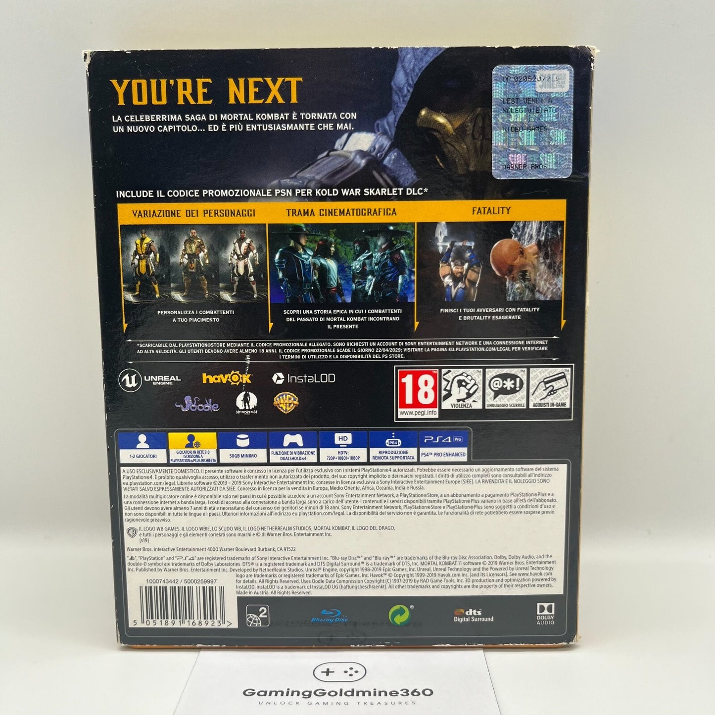 Mortal Kombat 11  Special Edition Steelbook PS4 PS5 Italiano Sony PlayStation 4