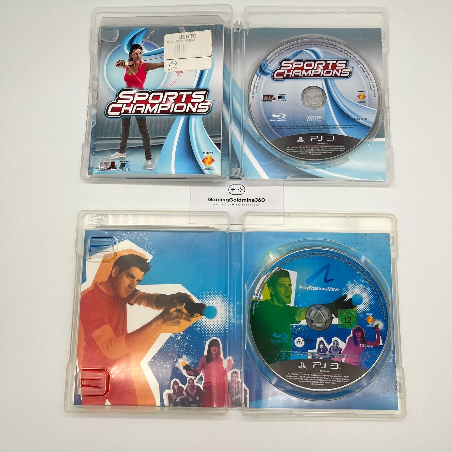 Sports Champions + PlayStation Move Starter Disc PS3 Italiano Completo PAL OTTIM