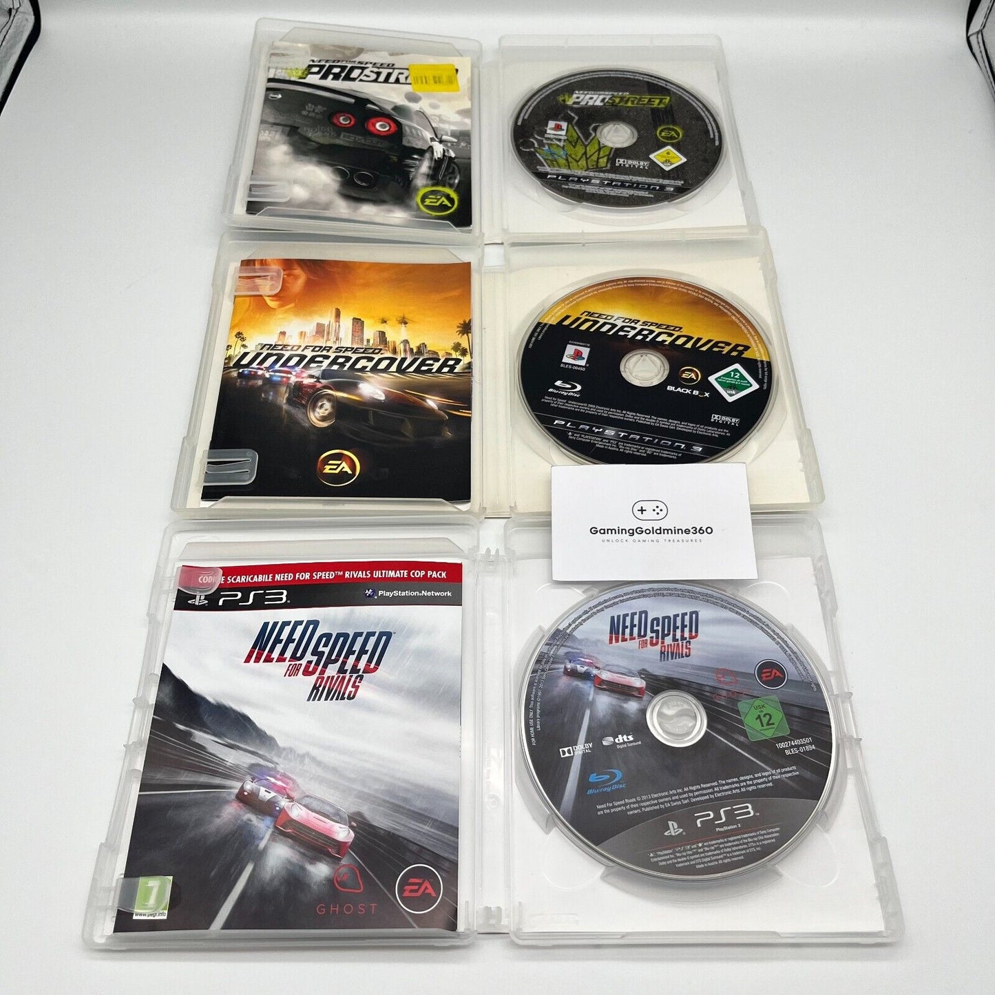 NEED FOR SPEED Pro Street, Undercover, Rivals - PlayStation 3