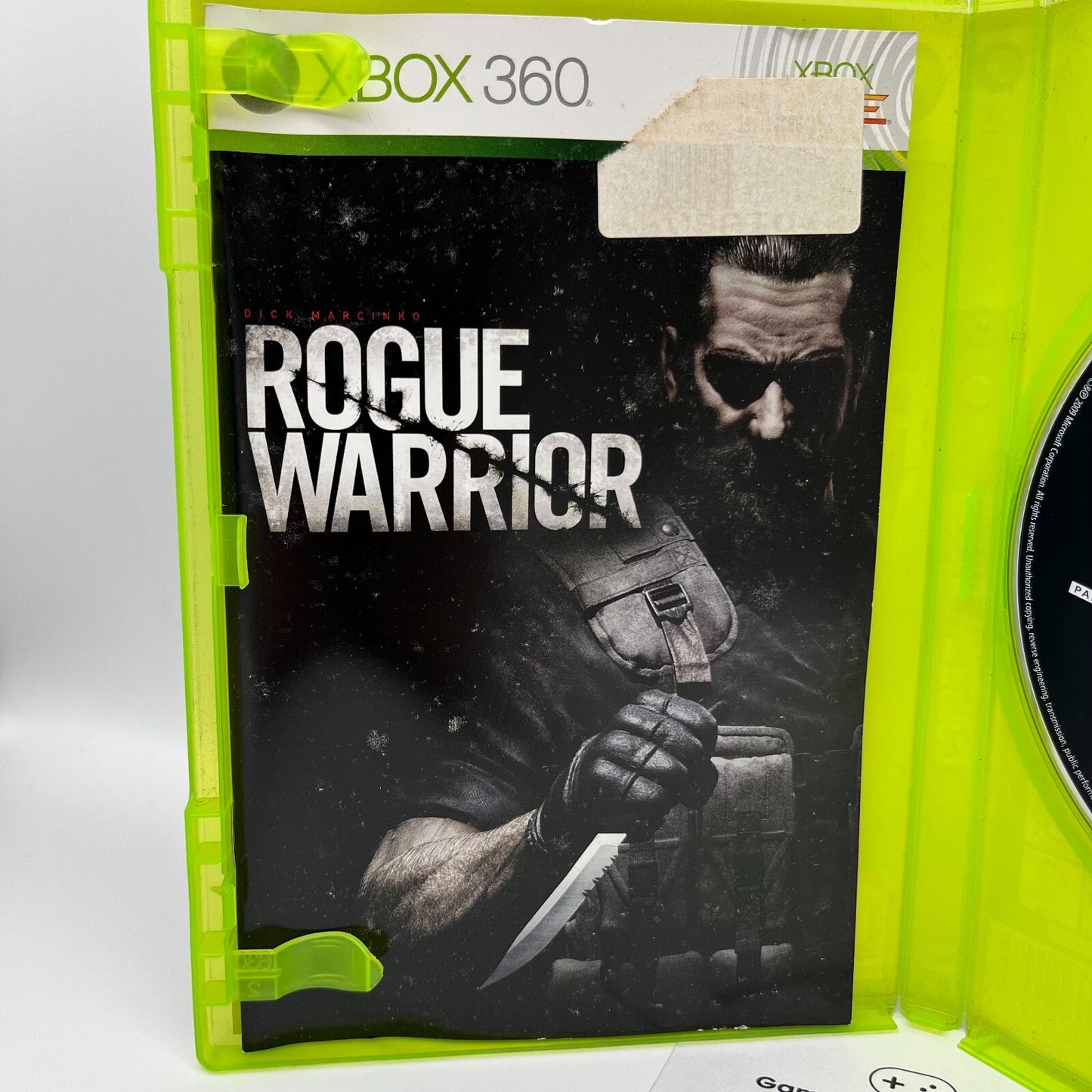 Rogue Warrior Xbox 360 Italiano Completo con Manuale PAL Bethesda Microsoft