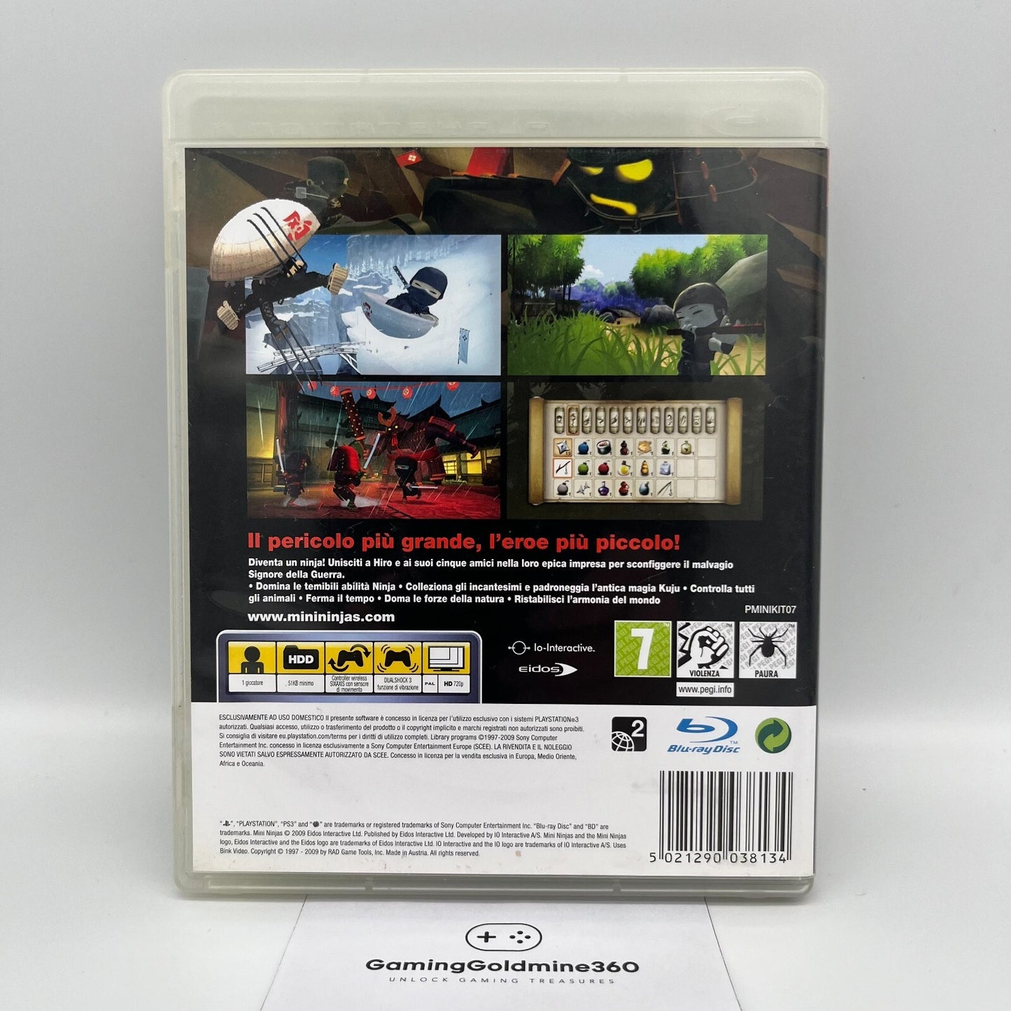 Mini Ninjas PS3 Italiano Completo con Manuale PAL Eidos Sony PlayStation 3 OTTIM
