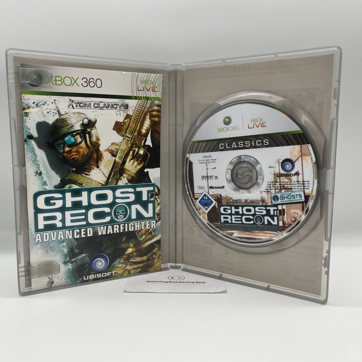 TOM CLANCY'S Splinter Cell Double Agent+Ghost Recon Advanced WarFighter Xbox 360
