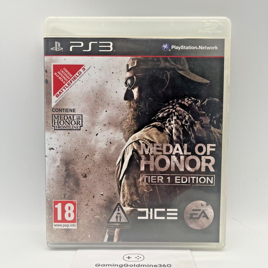 Medal of Honor Tier 1 Edition PS3 Italiano Completo Manuale Sony PlayStation 3