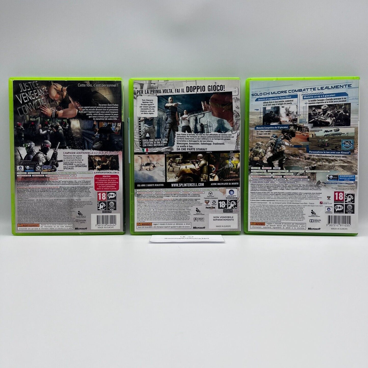 Tom Clancy's: Conviction, Double Agent, Ghost Recon Future Soldier - Xbox 360